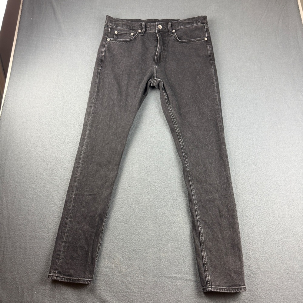 Rag & Bone Jeans Mens 33x32 (Fits 34x31) Black Fit 1 Skinny New York Punk Skater